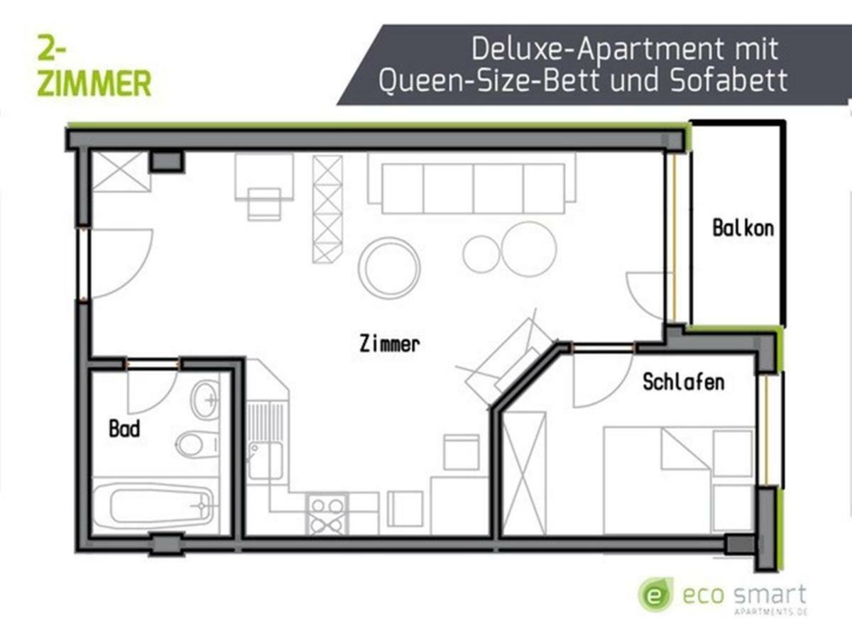 Eco Smart Apartments Erlangen Extérieur photo